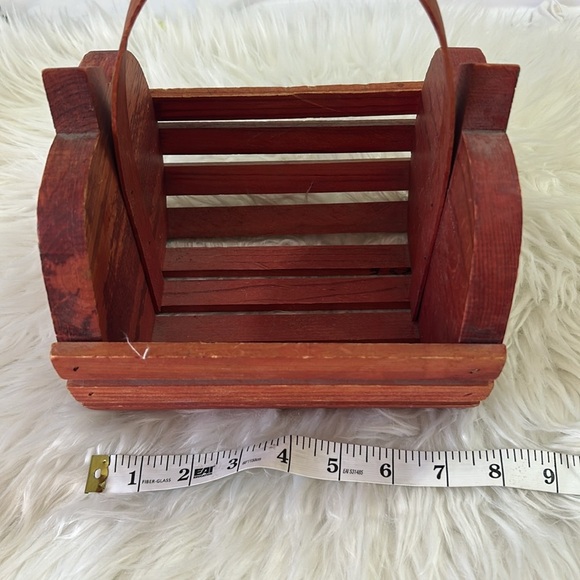 Red Apple Teacher wooden decorative accent - Picture 7 of 8